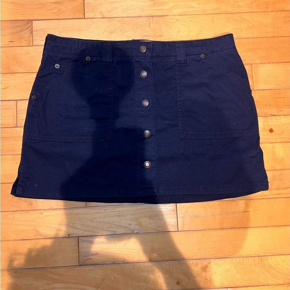 Ambercrombie and Fitch Navy Button-Front Women's mini Skirt small